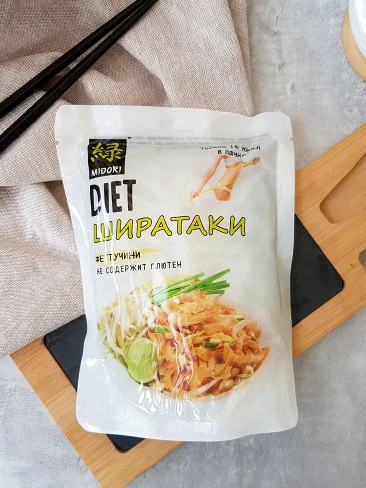 Лапша Midori Diet Ширатаки Феттучини 200 г