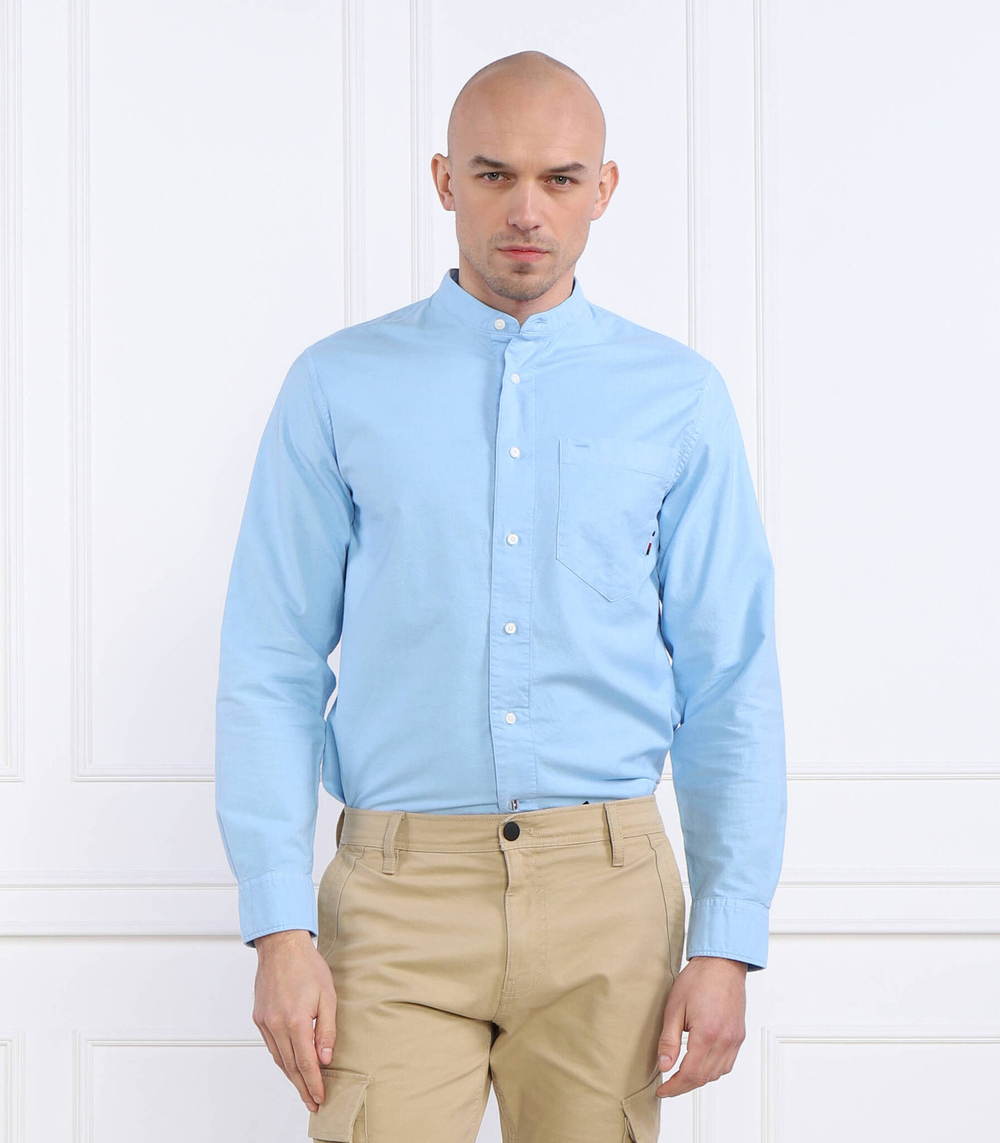 Рубашка PIGMENT GMD MANDARIN Tommy Hilfiger - голубой(MW0MW30920)