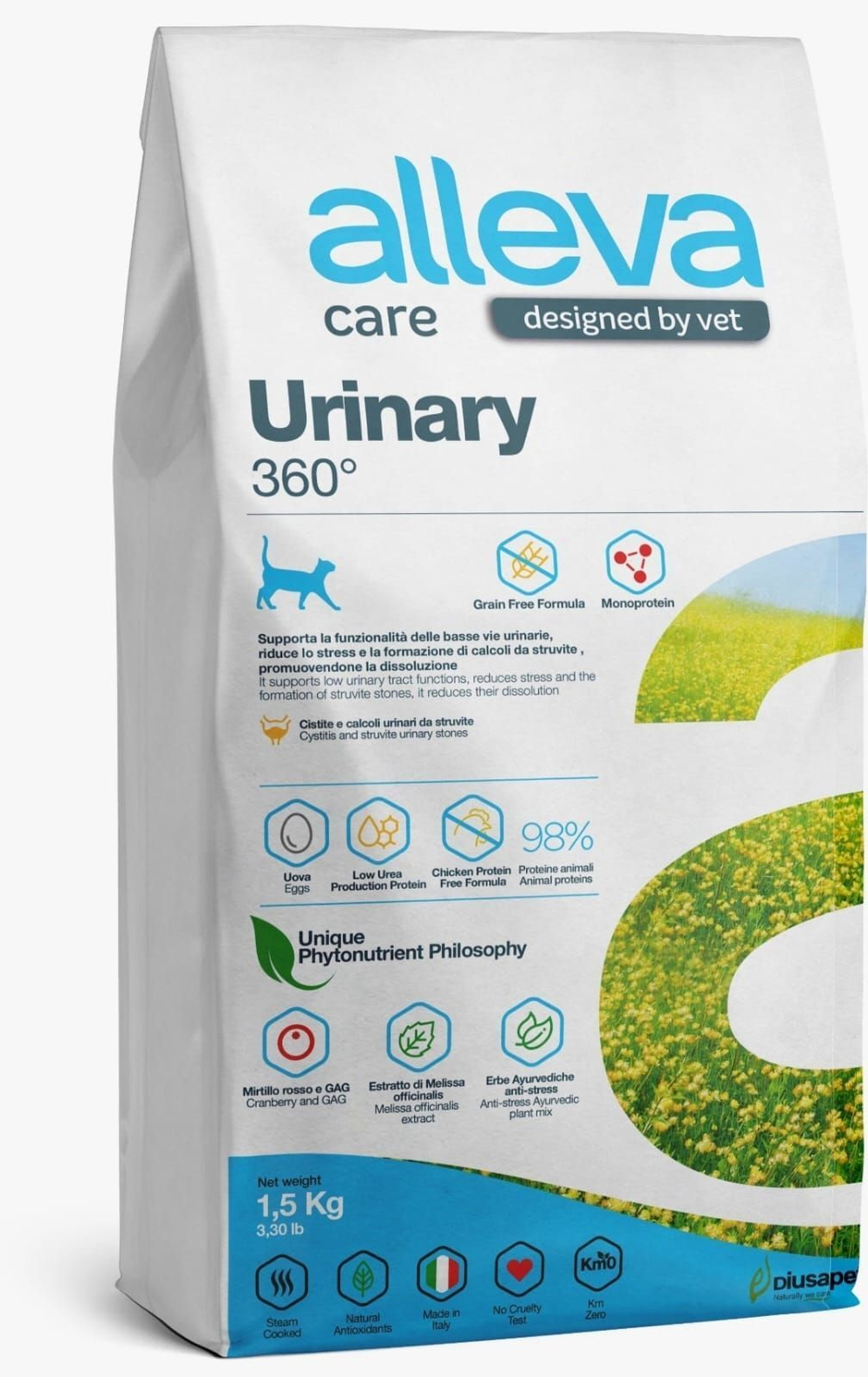 Корм для кошек Аллева Кэр Уринари 360 1,5 кг