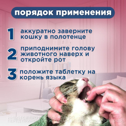 Таблетки против гельминтов Мильбемакс глистогон для кошек до 2кг и котят