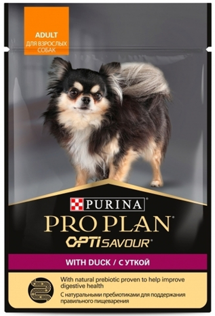 ProPlan 85г пауч Adult Влажный корм для собак Утка