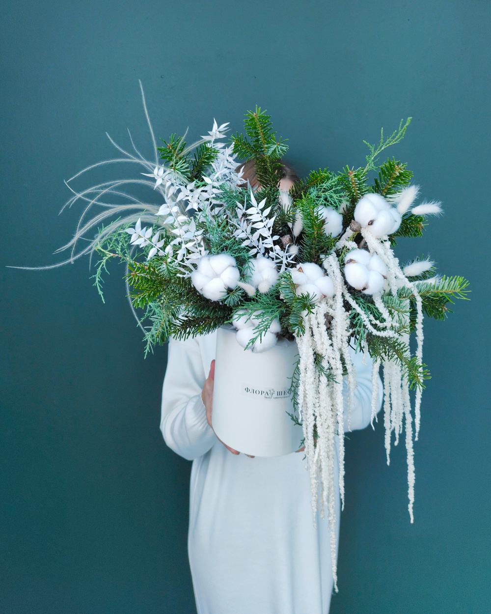 Новогодняя композиция Снежная королева(00399)