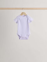 Боди с коротким рукавом для малышей Next E19-733, 5 шт., Сиреневый, Розовый, Мятный, Светло-желтый