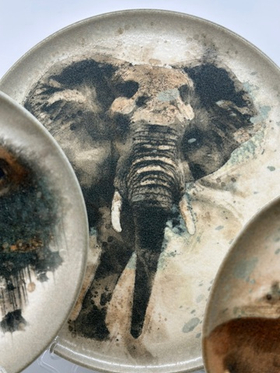 Блюдо для пиццы d=320 мм. Саванна, форма Гурмэ