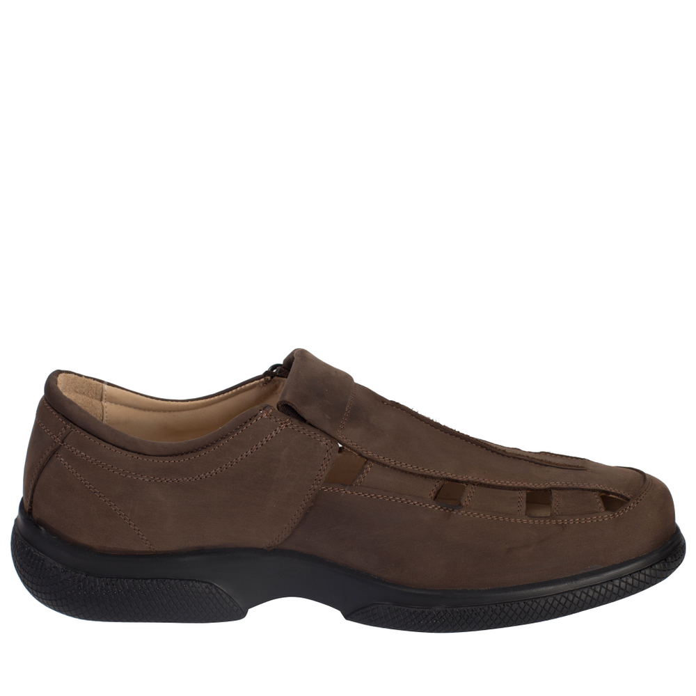 529367 сандалии мужские коричневые нубук