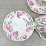 Чайный набор 12 предметов 220мл "Тюльпаны" в круглой коробке (00110609)