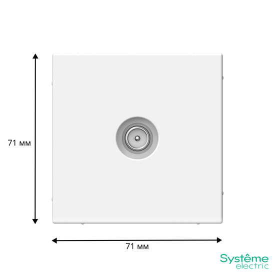 Розетка телевизионная проходная TV ArtGallery 4дБ механизм лотос SE GAL001392