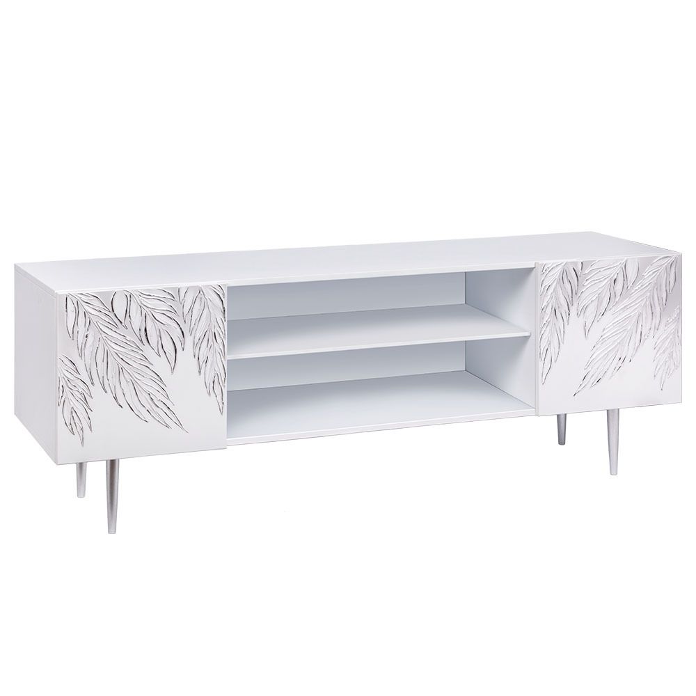 Тумба под ТВ Тропик 155см Стайл Айс Сильвер