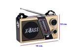 Радиоприемник с MP3 плеером и Bluetooth +фонарь XB-751BT