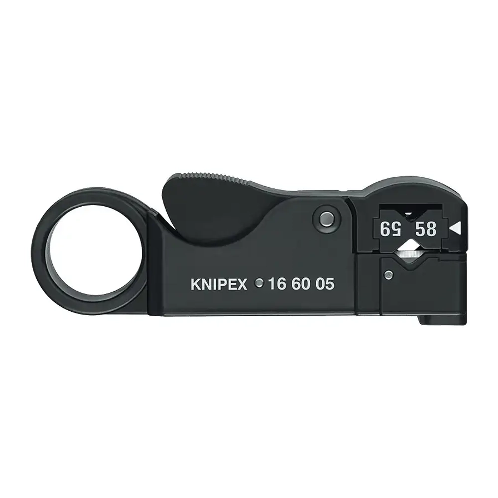 Инструмент для удаления изоляции с коаксиальных кабелей 105 мм Knipex 16 60 05 SB