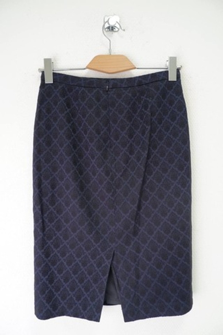 Юбка прямая темно-синяя 42 размер