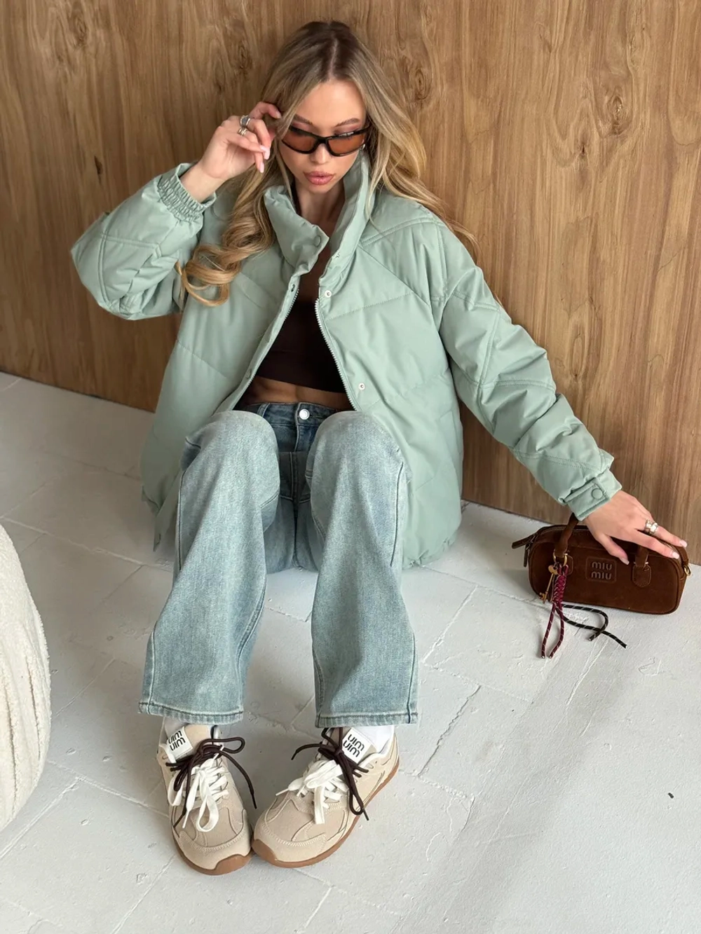 Куртка осенняя короткая с капюшоном