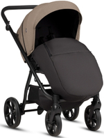 Детская коляска Tutis Leo 3 Plus 4 в 1 с автокреслом Beno Beige и базой 1582261 Cinnamon