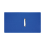 Папка на 2 кольцах А4 пластик, синяя (Стамм)