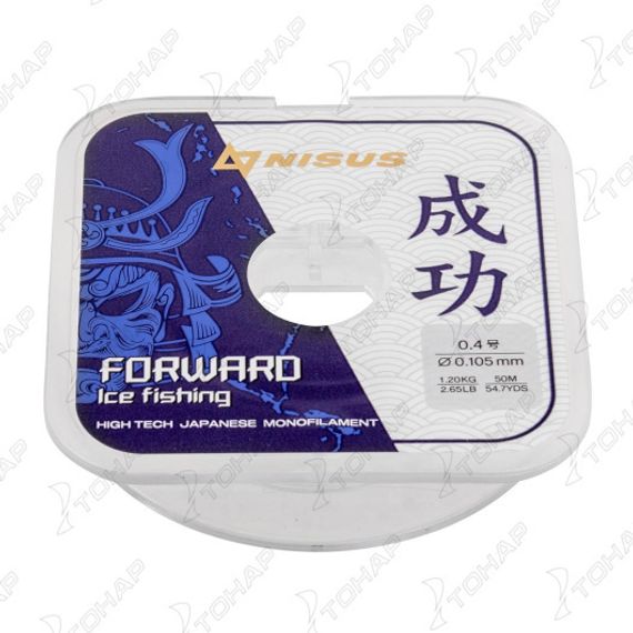 Леска FORWARD ICE FISHING 0,105mm/50m Nylon Transparent (N-FIF-0.105-50) Nisus