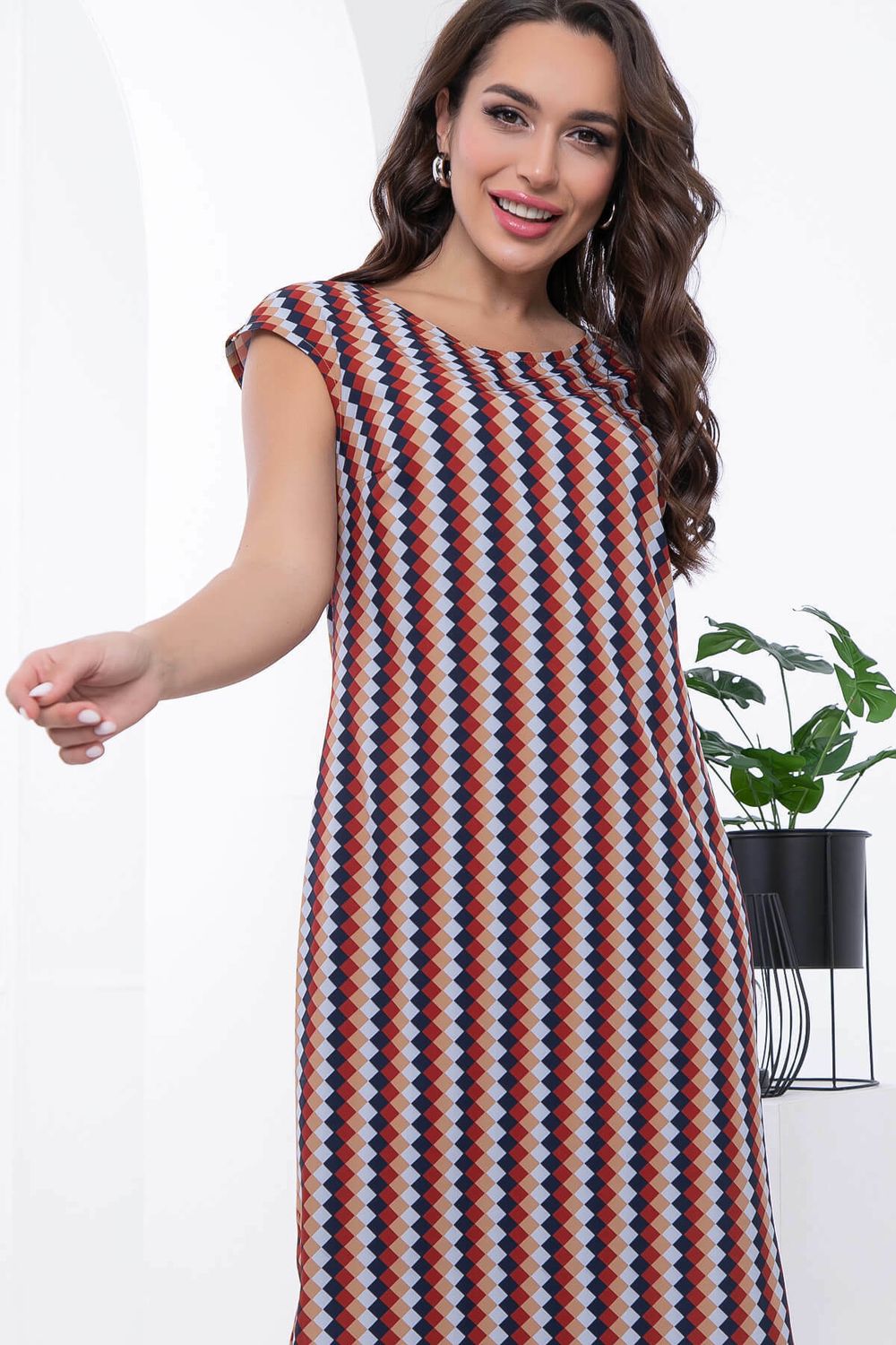 Платье "Роксана" (геометрия) П6706 LT Collection (Акция)