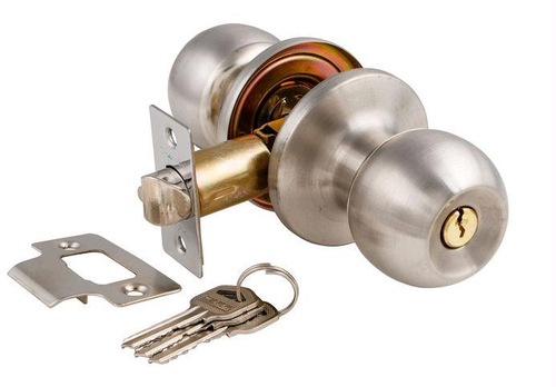 Защелка-Комплект  S-Locked 6072-01  S круглая ключ/фиксатор САТИН /116311