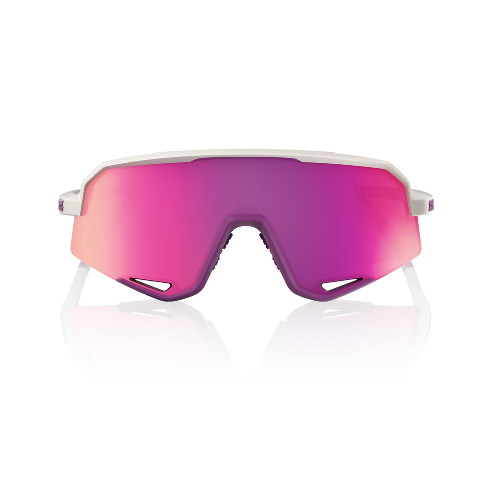 Спортивные очки с диоптриями 100% SLENDALE Matte Chalk - Purple Mirror Lens