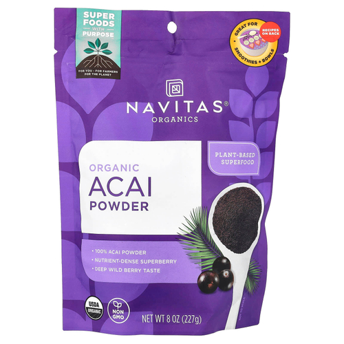 Navitas Organics, Органический порошок асаи, 227 г