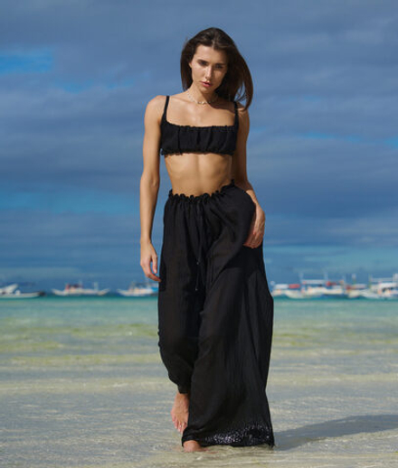 Брюки эвкалипт Айленд "Черный песок"