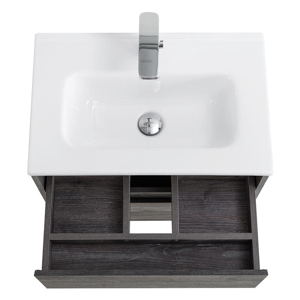 Тумба подвесная с раковиной BelBagno KRAFT 39-600/390-2C-SO-PP