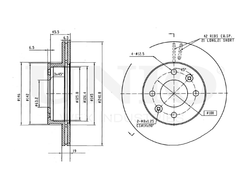 Диск тормозной передний UNIO BRD-20014
