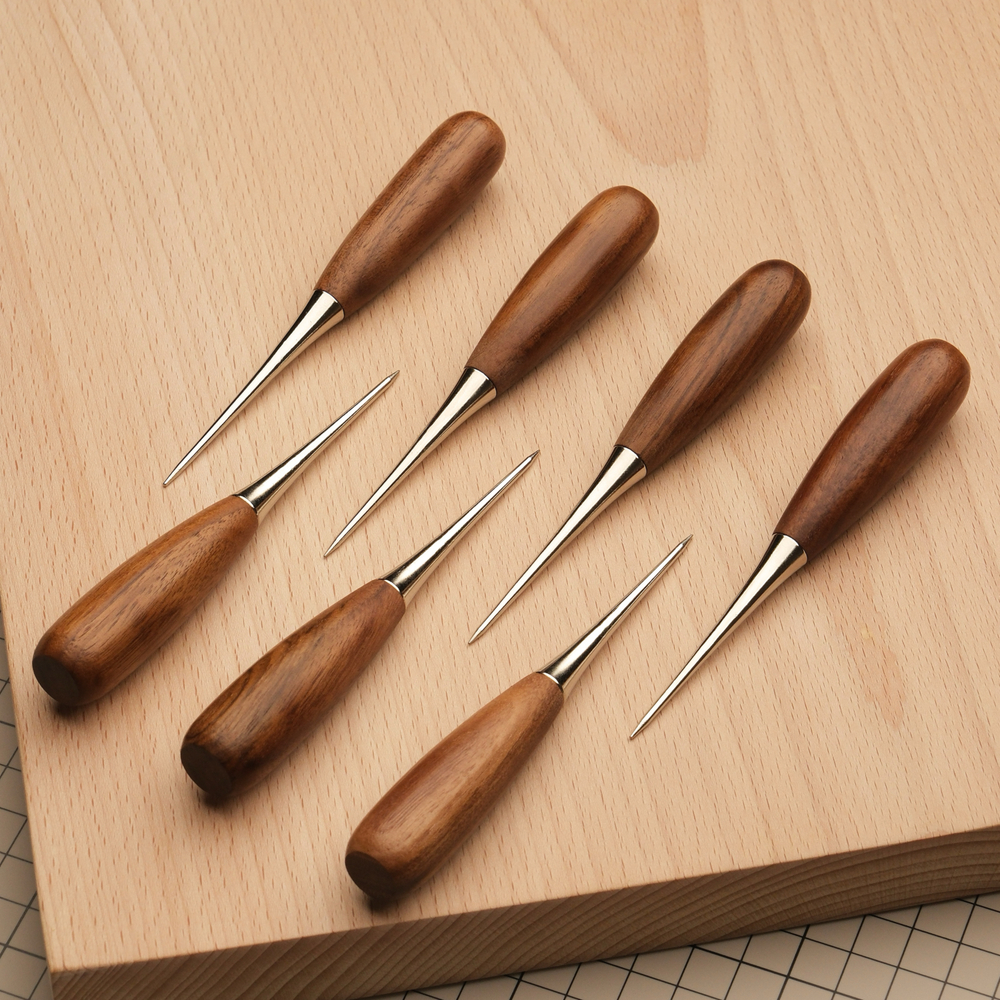 Шило круглое с ручкой из американского ореха