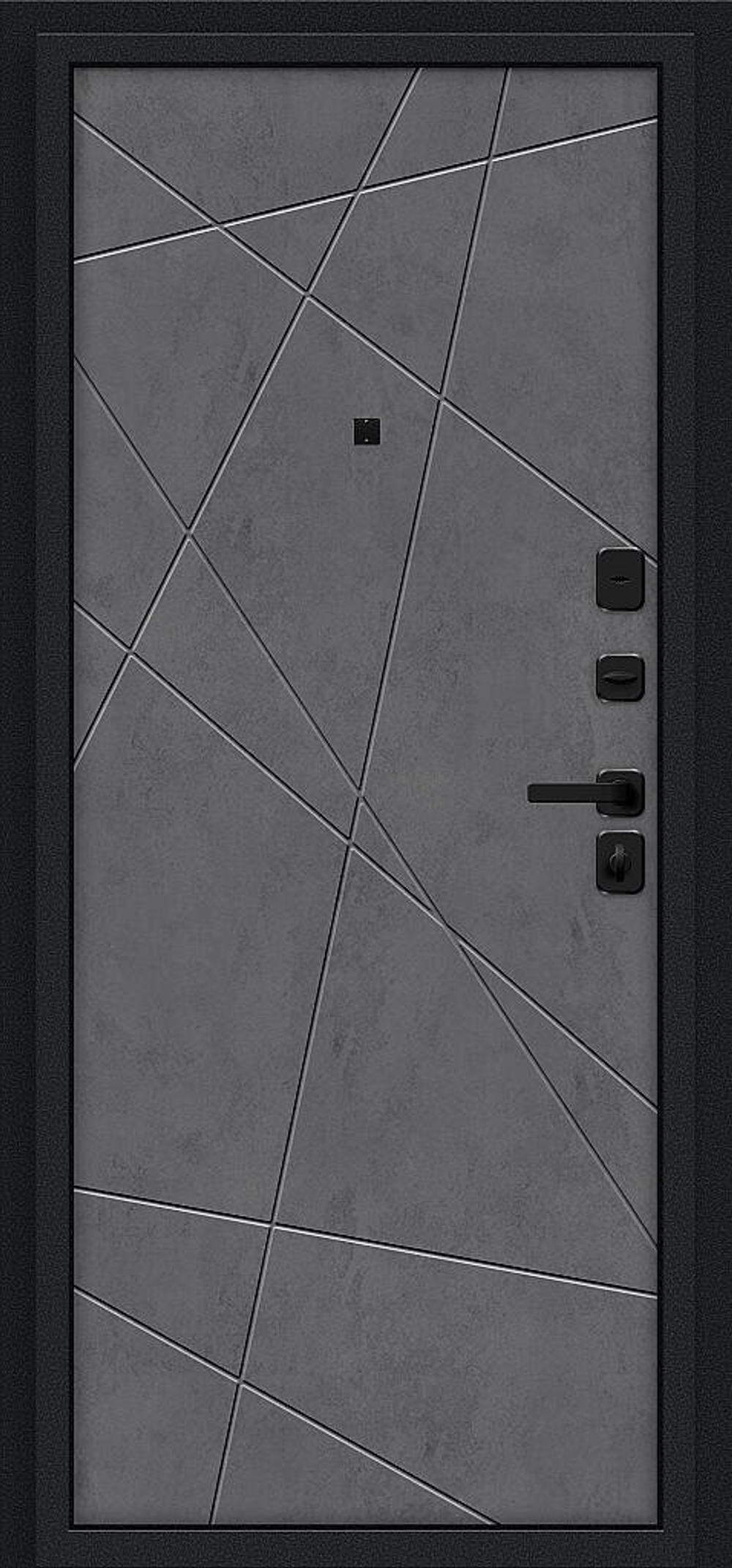 Граффити-5/SBlack Букле черное/Slate Art 205*96 левое