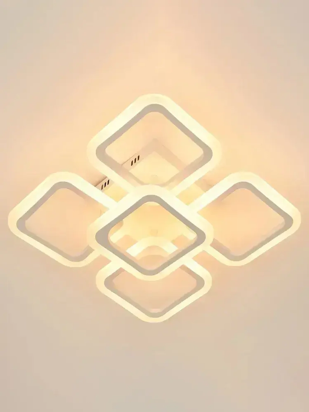 Люстра потолочная светодиодная с пультом ДУ Rivoli белая LED 80 Вт 3000 - 6000 К, светильник на кухню, в детскую, в спальню