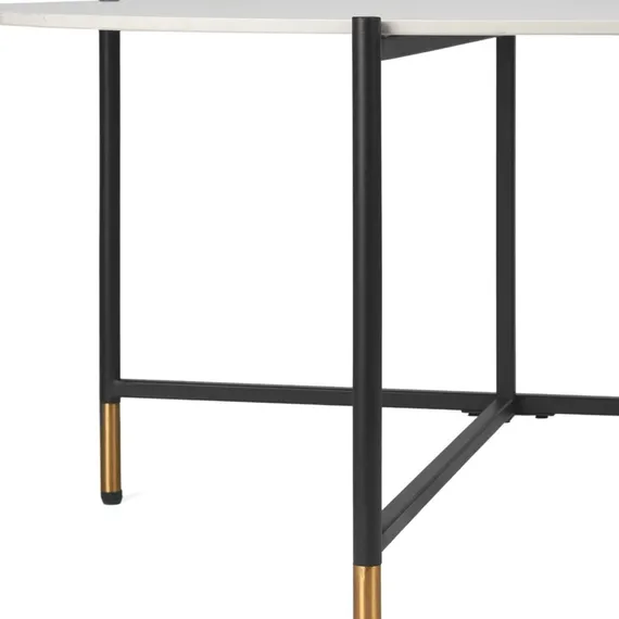 Кофейный стол Etla Ø80х45 см, белая керамика