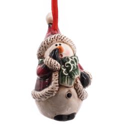 GAEM Украшение новогоднее "Снеговик/Дед Мороз", L5,5 W4 H8,5 см, 6в.