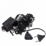 Гирлянда для дома «Кристаллы» 5 м 36 ламп LED черный пров., 8 реж.,IP-40, Фиолетовый (возможность соединения)