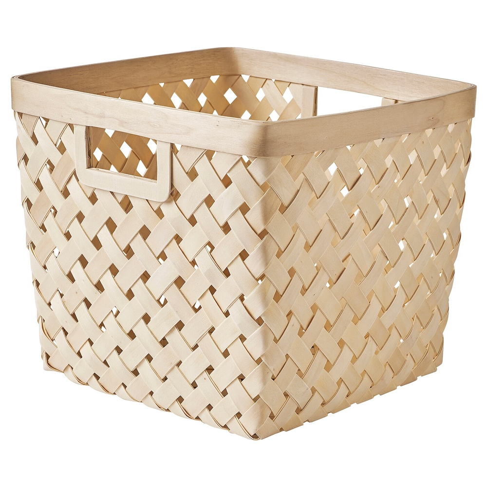 Корзина IKEA VAXTHUS (ВЭКТУС), Тополь, 30х30х28 см