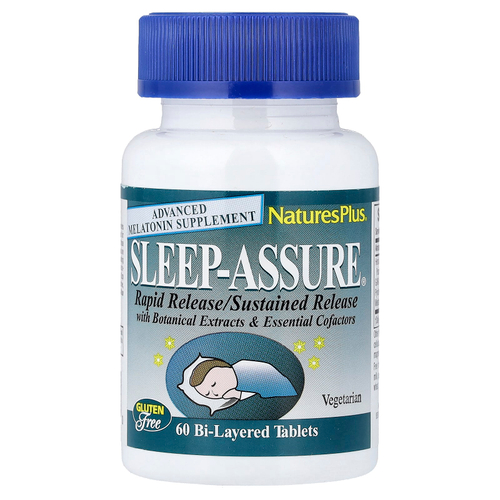 NaturesPlus, Sleep Assure®, 60 двухслойных таблеток