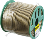 STAYER 5 мм, L=100м., стальной трос в полимерной оболочке (30410-50)