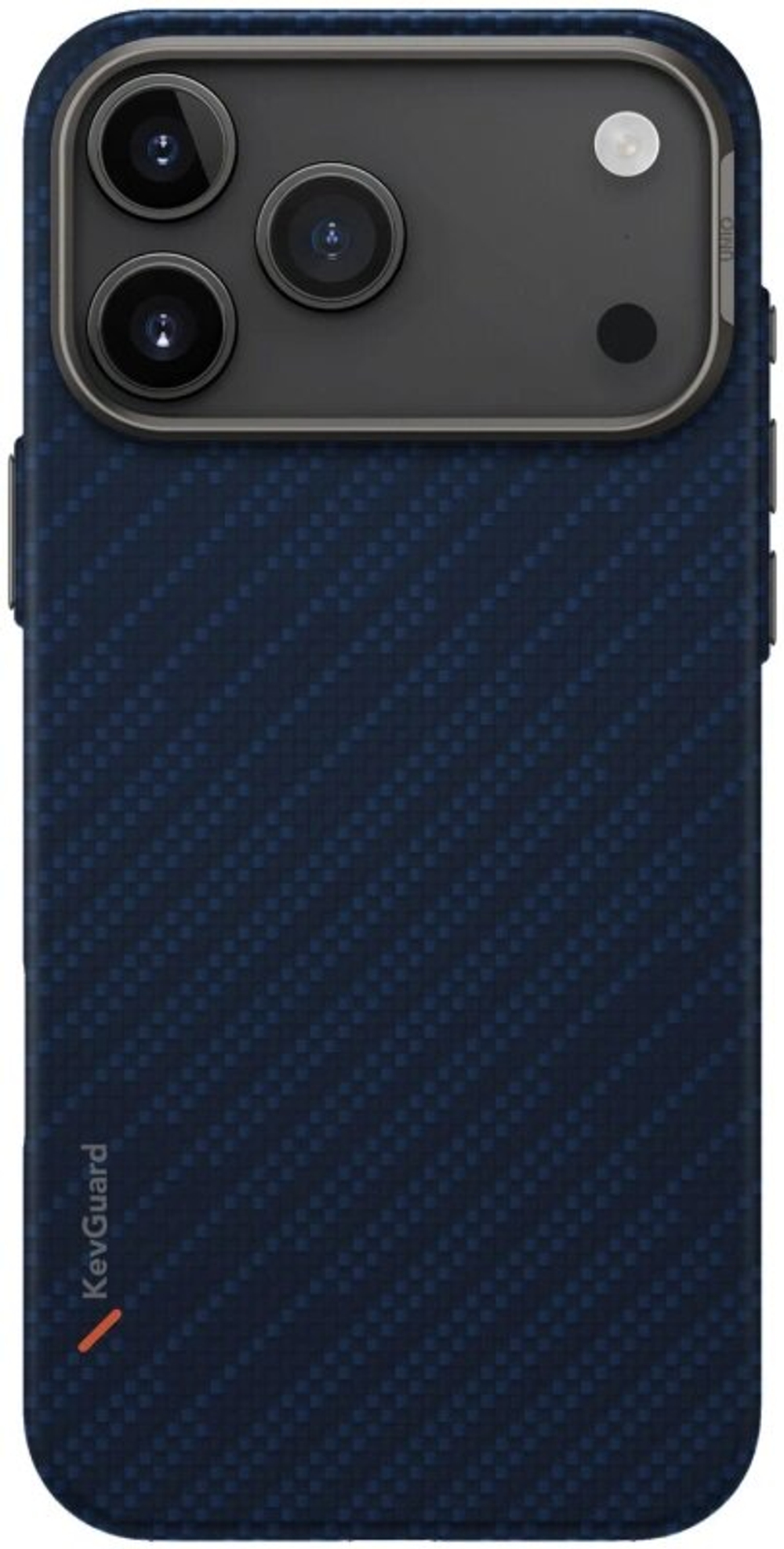 Чехол Uniq Keva Edge Aramid Case MagSafe для iPhone 17 Pro Max, Blue (IP6.9P(2025)-KEVAEDMTBLU)