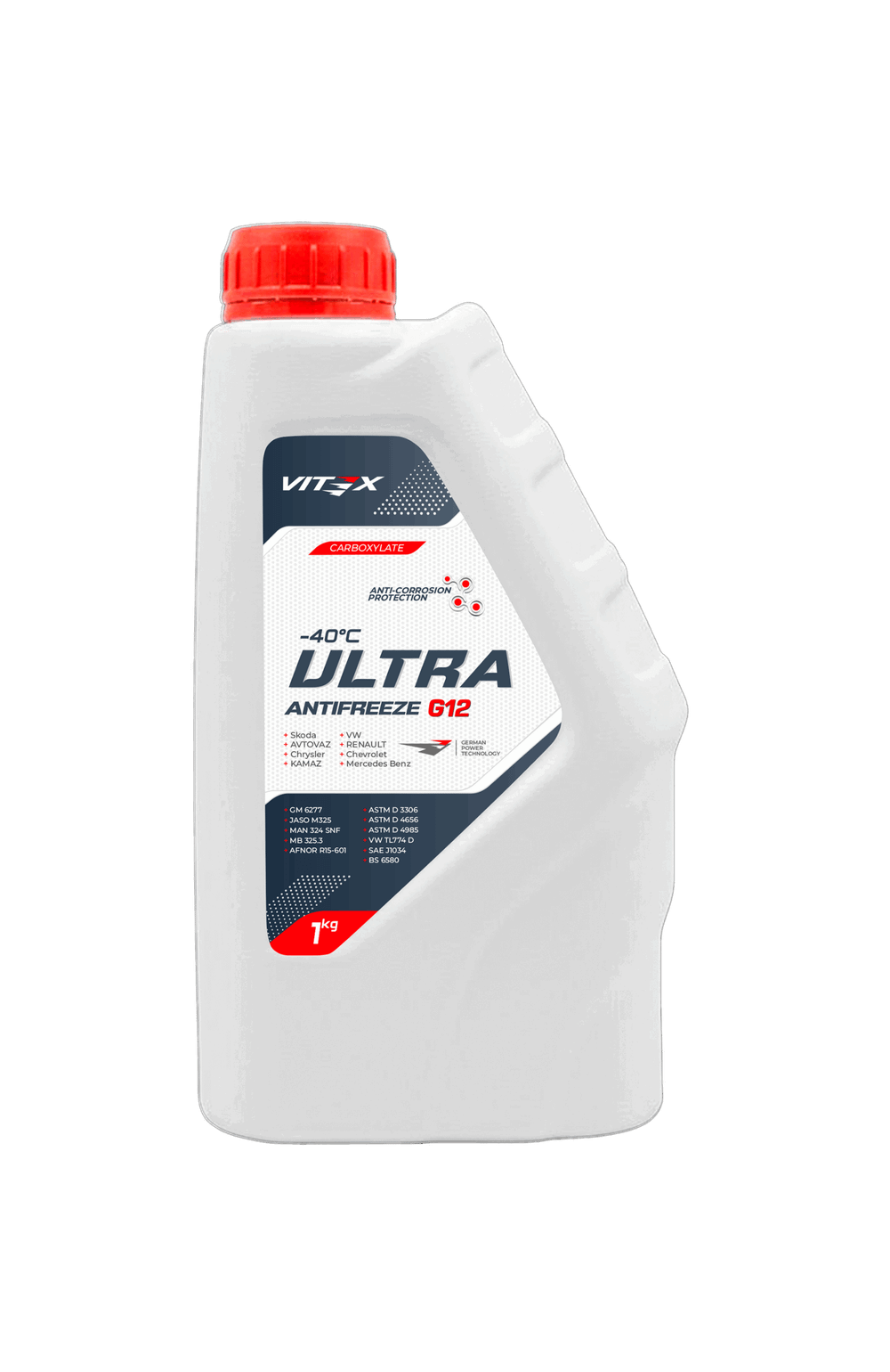 Антифриз «Vitex G12-40 Ultra G» 1кг красный