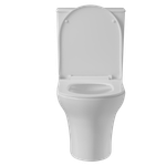 Унитаз-моноблок безободковый WAVE STAR, гор,ниж,2-кн.арм,сид.дюро,м/л,быстр,БЕЛЫЙ глянец NEW