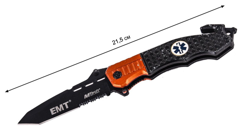 Складной спасательный нож Mtech MT-740 EMT
