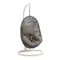 Florina Подвесное кресло с светло-серой ножкой темно-серое
