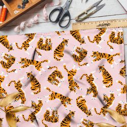 Ткань флис дрессированный тигр