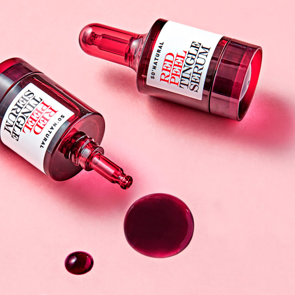 Кислотная сыворотка с тингл-эффектом So Natural Red Peel Tingle Serum