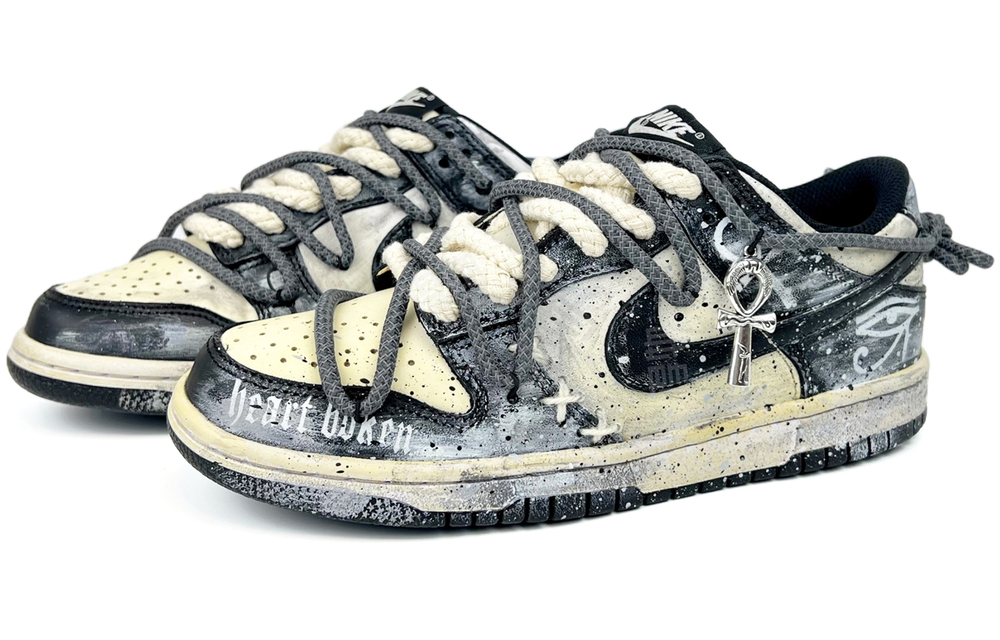 Кроссовки Nike Dunk Low Black GS (Подростковая размерная сетка)