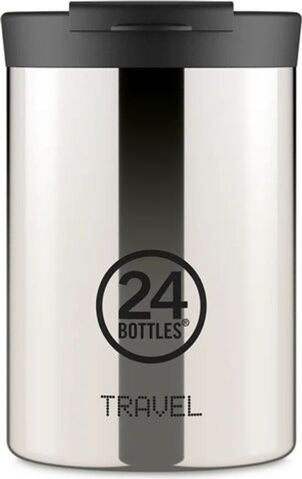 Термокружка 24Bottles, Travel Tumbler, 350 мл, нержавеющая сталь, серебристая