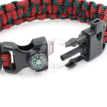 Браслет СЛЕДОПЫТ из паракорда со свистком и огнивом 24,5х2см