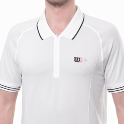 Мужское теннисное поло Wilson Series Seamless Polo - bright white