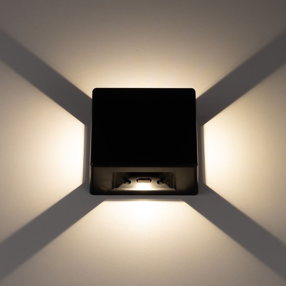 Citilux STELS CLU0721 LED Уличный настенный светильник Чёрный