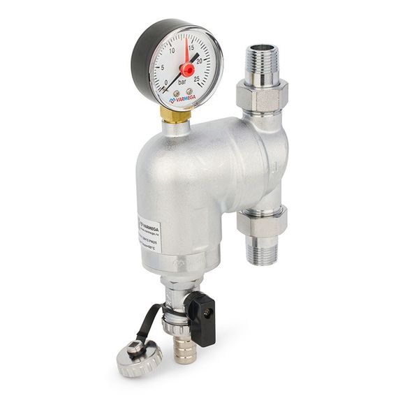 Фильтр сетчатый VARMEGA промывной, поворотный 1/2, с разъемными соединениями, VM21811 — (1)