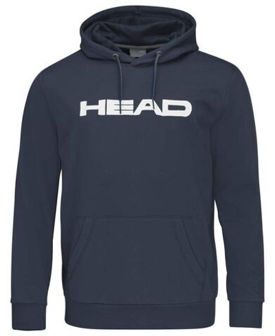 Мужская теннисная кофта Head Club Byron Hoodie - navy