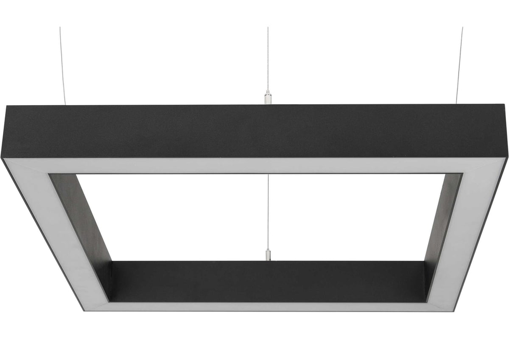 Светильник LED квадратный Quadro 576W 4050х70х50мм 4000К черный подвесной IP40